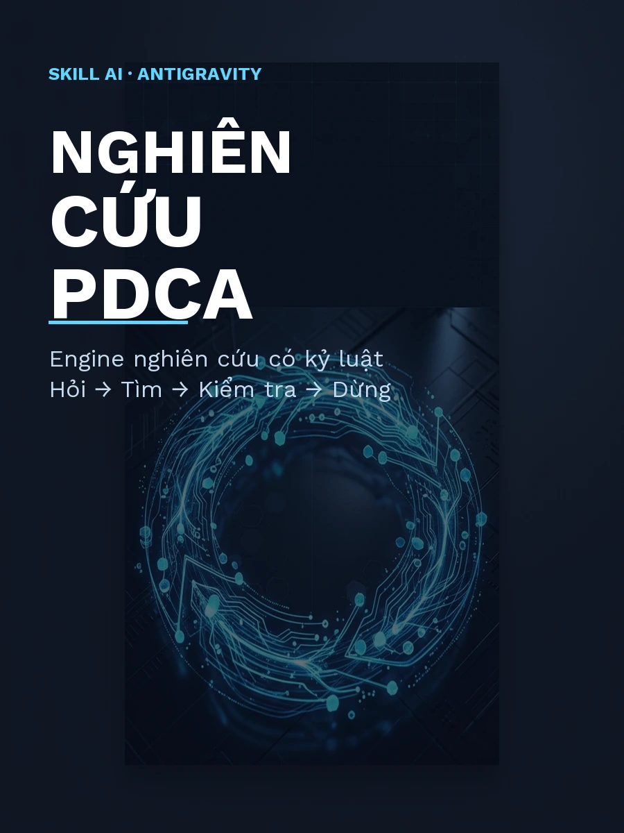 Bộ Skill Nghiên cứu PDCA dành cho AI Agent